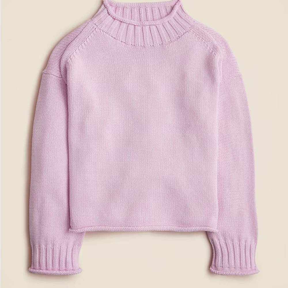 NWT JCrew 2025 Rollneck Sweater Peppermint Ice Size S